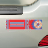 ein rotes und blaues Muster Autoaufkleber (Auf Auto)