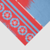 ein rotes und blaues Muster Seidenpapier (Ausschnitt)