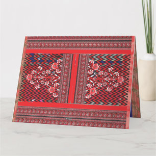 ein rotes und schwarzes Bild mit einem roten Herz Dankeskarte