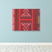 ein rotes und schwarzes Bild mit einem roten Herz Leinwanddruck (Insitu (Holzboden))