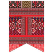 ein rotes und schwarzes Bild mit einem roten Herz Wimpelkette (Erste Fahne)