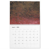 ein rotes und schwarzes Bild mit rotem Hintergrund Kalender (Mär 2026)