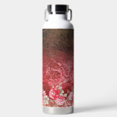 ein rotes und schwarzes Bild mit rotem Hintergrund Trinkflasche (Vorderseite)