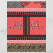 ein rotes und schwarzes Tapete (Vorderseite)