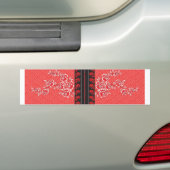 ein rotes und schwarzes Tapete Autoaufkleber (Auf Auto)
