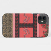 ein rotes und schwarzes Tapete Case-Mate iPhone Hülle (Rückseite (Horizontal))