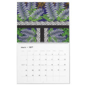 ein rotes und schwarzes Tapete Kalender (Mär 2027)