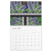 ein rotes und schwarzes Tapete Kalender (Jan 2027)