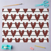 Ein rotes und schwarzes Valentindesign der Serie 3 Seidenpapier (Basteln)