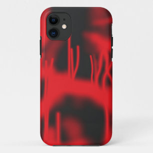 ein rotes und weißes Foto eines Kaktuss Case-Mate iPhone Hülle