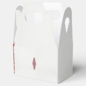 ein rotes und weißes Muster Geschenkschachtel (Geöffnet)