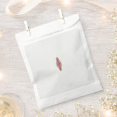 ein rotes und weißes Muster Geschenktütchen (Ausgeschnitten)