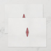 ein rotes und weißes Muster Postkarte (Vorne/Hinten)