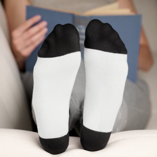 ein rotes und weißes Muster Socken (Unterseite)