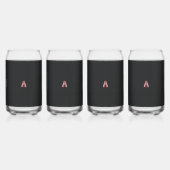 ein rotweißer Weihnachtsbaum mit roten Blume Dosenglas (Vorderseite)