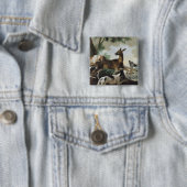 Ein Rotwild gejagt durch Hunde, 1725 Button (Beispiel)