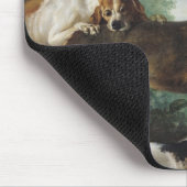 Ein Rotwild gejagt durch Hunde, 1725 Mousepad (Ecke)