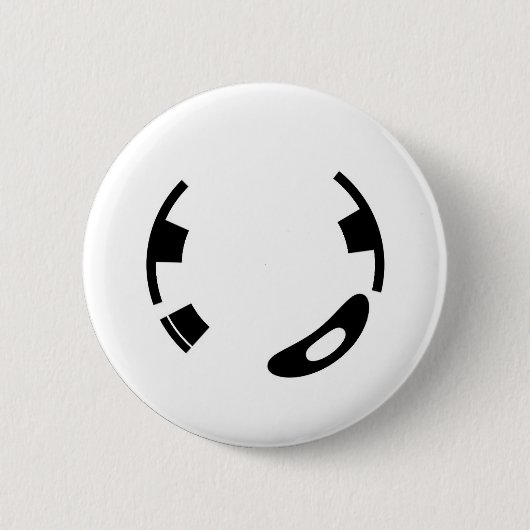 Ein Round-To-It-Button Button (Vorderseite)