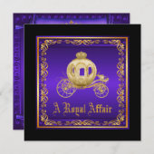 Ein Royal Affaire Prom Einladung (Vorne/Hinten)