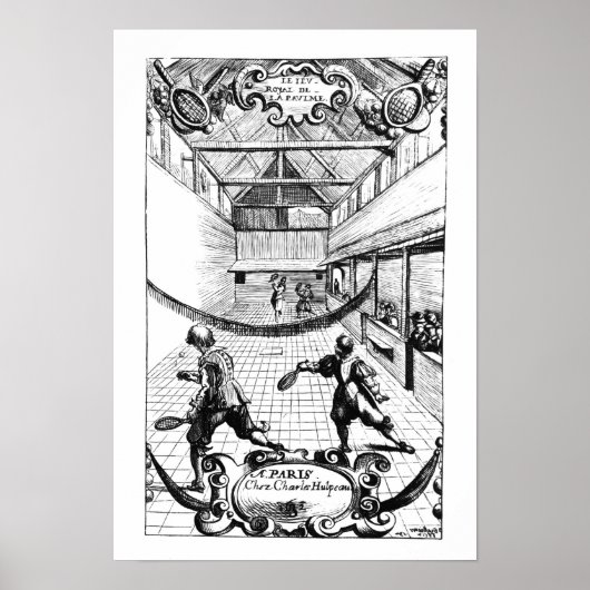 Ein Royal Game im Jeu de Paume Poster (Vorne)