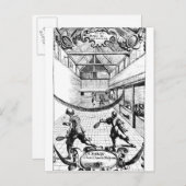 Ein Royal Game im Jeu de Paume Postkarte (Vorne/Hinten)