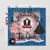 Ein Royal PROM-Party - SRF Einladung (Vorne/Hinten)