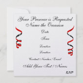 Ein Royal PROM-Party - SRF Einladung (Rückseite)