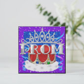 Ein Royal PROM-Party - SRF Einladung (Stehend Vorderseite)