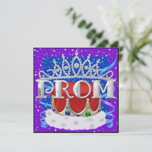 Ein Royal PROM-Party - SRF Einladung (Stehend Vorderseite)