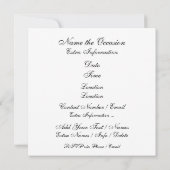 Ein Royally Elegante Event Einladung (Rückseite)