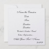 Ein Royally Elegante Event - SRF Einladung (Rückseite)