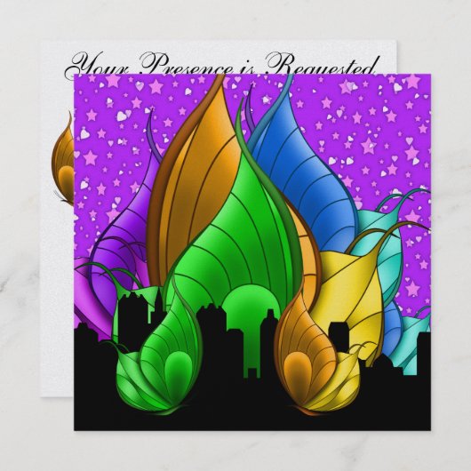 Ein Royally Elegante Event - SRF Einladung (Vorne/Hinten)