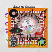 Ein Royally Rockin's Silvester Party - SRF Einladung (Vorne/Hinten)