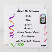 Ein Royally Rockin's Silvester Party - SRF Einladung (Rückseite)