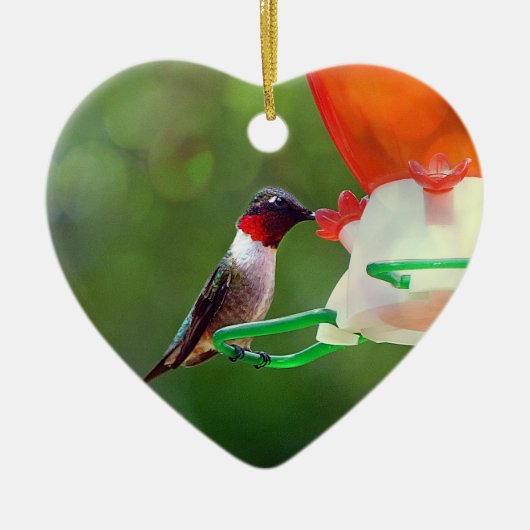 Ein Ruby-Throboter Keramikornament (Vorne)
