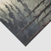 Ein Ruderboot, das unter dem Mondschein in einem S Seidenpapier (Detail)