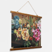 Ein ruhiger Abend im Kingdom Café - Wandteppich Mit Holzrahmen (Gewinkelt)