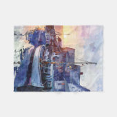 Ein ruhiger Hafen Fleecedecke (Vorderseite (Horizontal))