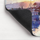 Ein ruhiger Hafen Mousepad (Ecke)