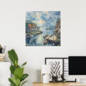 Ein ruhiger Hafen Poster (Heimbüro)