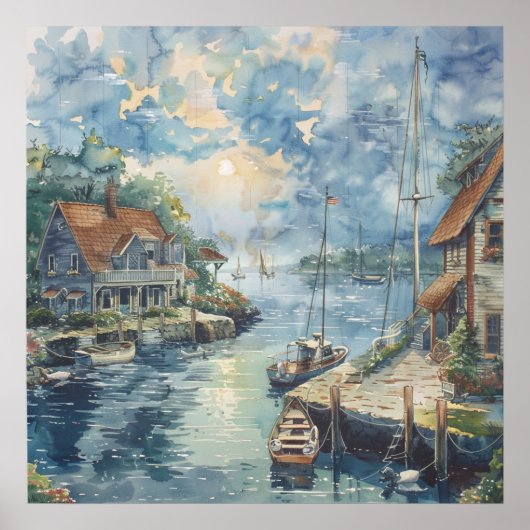 Ein ruhiger Hafen Poster (Vorne)