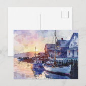 Ein ruhiger Hafen Postkarte (Vorne/Hinten)