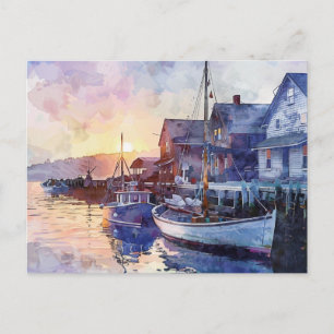 Ein ruhiger Hafen Postkarte