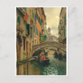 Ein ruhiger Kanal, Venedig Postkarte (Vorderseite)