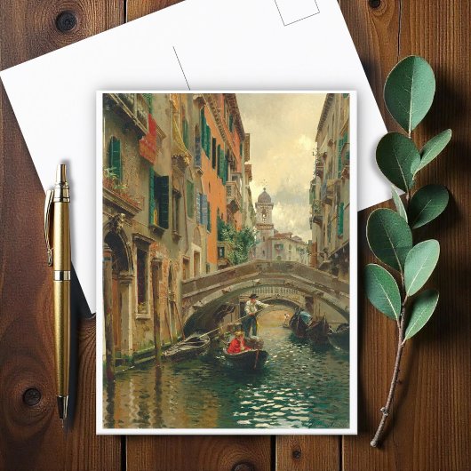 Ein ruhiger Kanal, Venedig Postkarte