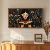 Ein ruhiger Moment mit einem Buch Poster