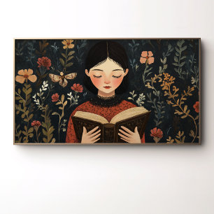 Ein ruhiger Moment mit einem Buch Poster