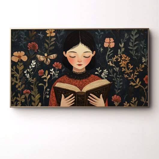 Ein ruhiger Moment mit einem Buch Poster