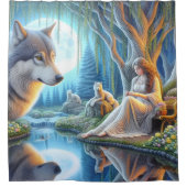 Ein ruhiger Moment zwischen einem Indianer und ein Duschvorhang (Vorderseite)