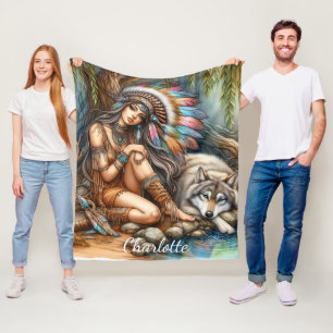 Ein ruhiger Moment zwischen einem Indianer und ein Fleecedecke